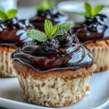 Olive Oil Cupcakes With Black Currant