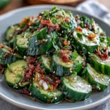 Smashed Cucumber Garlic Chili
