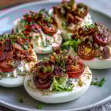 BLT Deviled Eggs Bacon Tomato