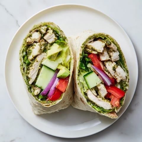 Chimichurri Chicken Salad Wrap