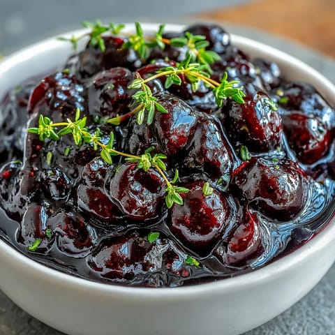A glossy Black Currant Glaze drips down a roasted ham, highlighting sticky, sweet-savory ribs and glistening root vegetables on a rustic platter.