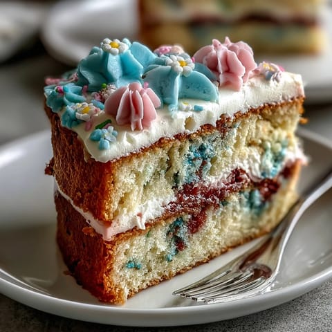 Spring Birthday Cake Pastel Floral