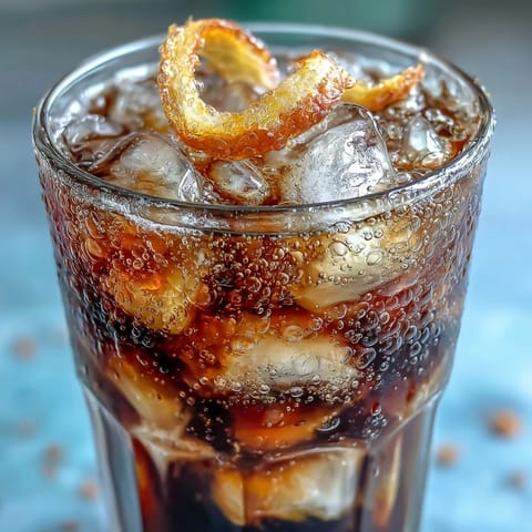 Vibrant Cold Brew Coffee Tonic, chilled with fizzy tonic and citrusy orange.