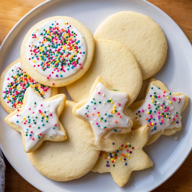 Sweet, buttery sugar cookies, a classic American dessert perfect for any holiday celebration.