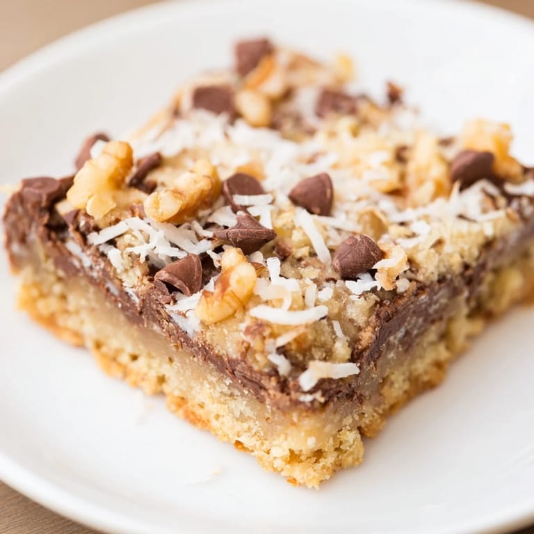 Sweetened condensed milk caramelizes atop these irresistible Hello Dolly Bars, baked to golden perfection.