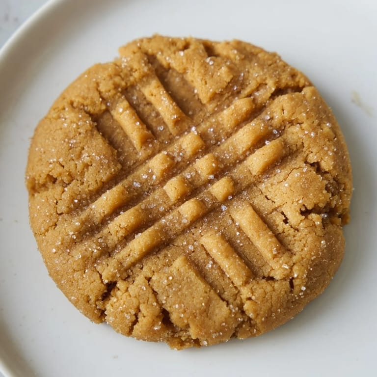 A close-up of fluffy Peanut Butter Cookies, fresh from the oven, offering a delicious peanut aroma.