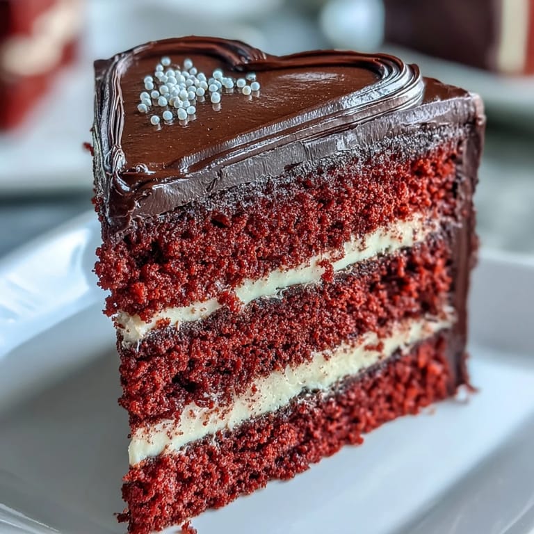 Close-up of Red Betty Boop Heart Cake showing smooth vanilla frosting and a crisp dark chocolate Betty Boop silhouette.