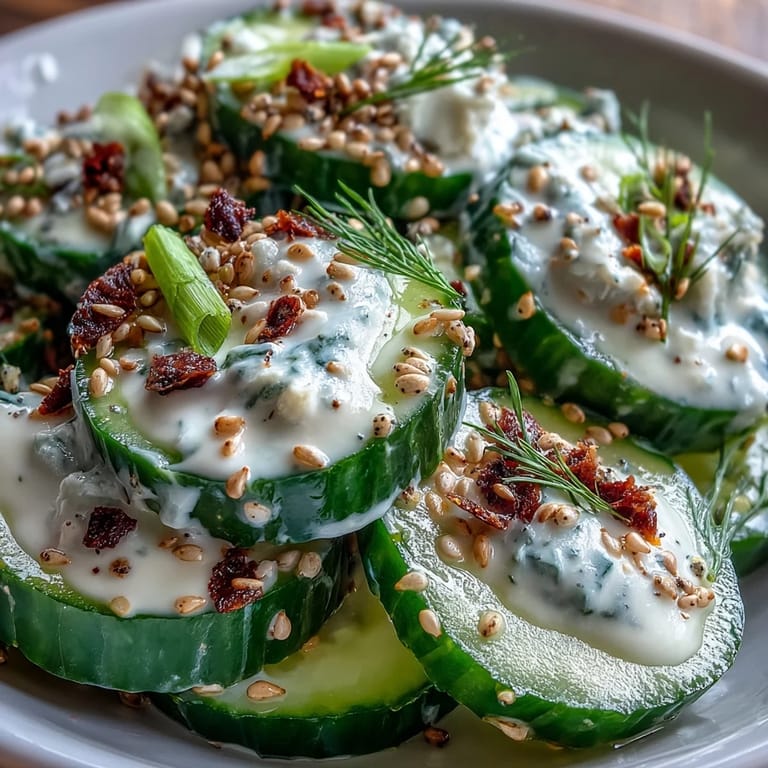 Tangy TikTok Cucumber Salad, cool and creamy, ready in minutes.