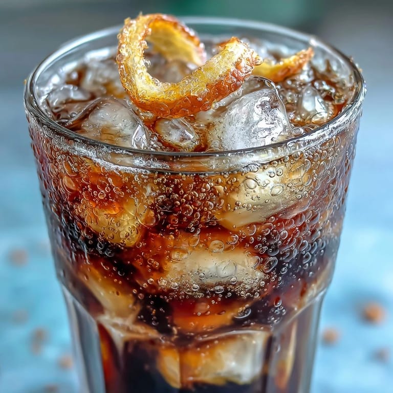 Vibrant Cold Brew Coffee Tonic, chilled with fizzy tonic and citrusy orange.