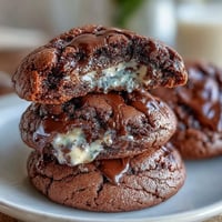 Shadow Milk Cookie-Inspired Dark Chocolate Vanilla Cookies with rich, chewy texture and swirls of dark chocolate and vanilla.